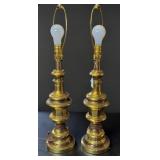 Pair of Brass Table Lamps