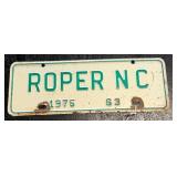 1976 Roper NC Town Tag #63