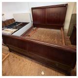 Mahogany King Size Sleigh Bed