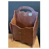 Pine Wood Magazine Rack
