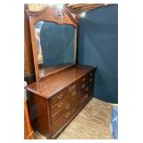 Chippendale Style Dresser w/Mirror