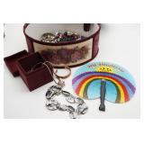 Assorted Costume Jewelry and Smile Jesus Loves