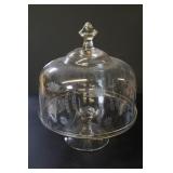 Glass Pedestal Cake Stand w/Glass Dome