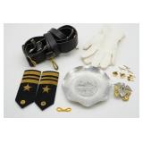 US Navy Shoulder Boards, Souvenir Dish, Insignia