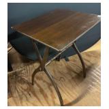 Wooden Folding X Frame Accent Table
