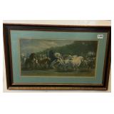 The Horse Fair Print Framed