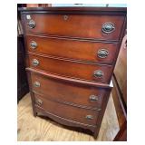 Federal Style Serpentine Chest on Chest Tallboy