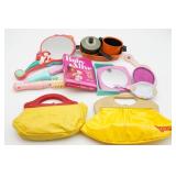 Vintage Toy Doctor Bag, Purse, Pans and Etc