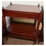 2 Drawer Dessert Stand Mahogany Finish