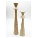 Mid Century Style Natural Ash Wooden Candle