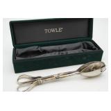 Towle Silver Plate Salad Tongs in Box