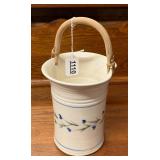 Ceramic Studio Pottery Bucket Style Vase