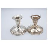 2 Weighted Sterling Silver Candle Holders