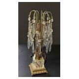 Hollywood Regency Style Crystal Waterfall Lamp