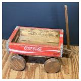 Wooden Coca Cola Crate Wagon