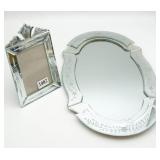 Vintage Venetian Etched Glass Vanity Mirror &
