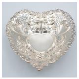 Gorham Sterling Silver Heart Shaped Bowl 966