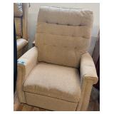 Mid Century Tufted Tweed Recliner Armchair