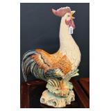 Large Ceramic Rooster Statue As Is Condition