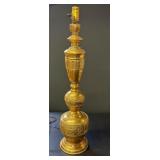 Heavy Mid Century Modern Asian Brass Table