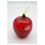 MCM Viking Glass Apple Paperweight