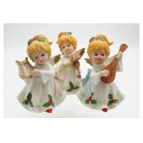 Homco Porcelain Christmas Angel Musicians