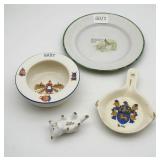 Dutch Baby Boy Bowl, Enamelware Plate, Gum