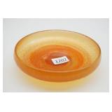 Marigold Iridescent Stretch Crackle Glass