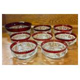 Kings Crown Ruby Flash Bowls