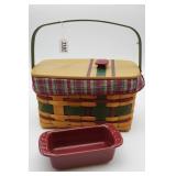 Longaberger Wrap It Up Basket w/Lid and