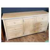 Beadboard 6 Drawer Wide Dresser