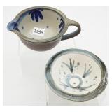 Studio Art Pottery Batter Bowl & Bowl