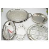 Collection of Silver Plate Serving Pieces