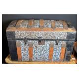 Victorian Dome Top Steamer Trunk
