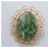 Burt Cassell 12kt Gold Filled Nephrite Jade