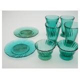 Jeannette Glass Swirl Ultramarine Assorted