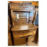 Quarter Sawn Oak Sideboard Buffet w/Mirror
