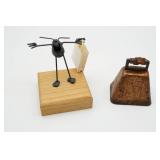 Flea Shopping Metal Figurine & Rustic Farmhouse