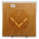 Freemasonry Wood Emblem Wall Panel
