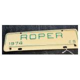 1974 Roper Town Tag #48