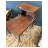 Mid Century Step Up End Table