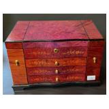 Jere Luxury High Gloss Locking Jewelry Box w/