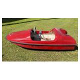 2001 Red Mini Boat Homemade