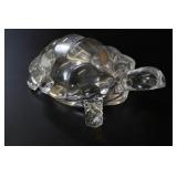 Lead Glass Crystal Turtle Figurine