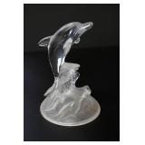 Lead Crystal Dolphin Figurine