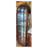 Lighted Arched Curio Display Cabinet