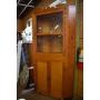 HANDMADE PINE CORNER CUPBOARD