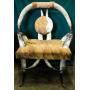Longhorn Steer Horn and Hide Occasional Chair