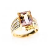 Jewelry 14kt Gold Ametrine Diamond Ring