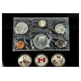 Coin 1965 Canadian Mint Set+3 Silver Coins